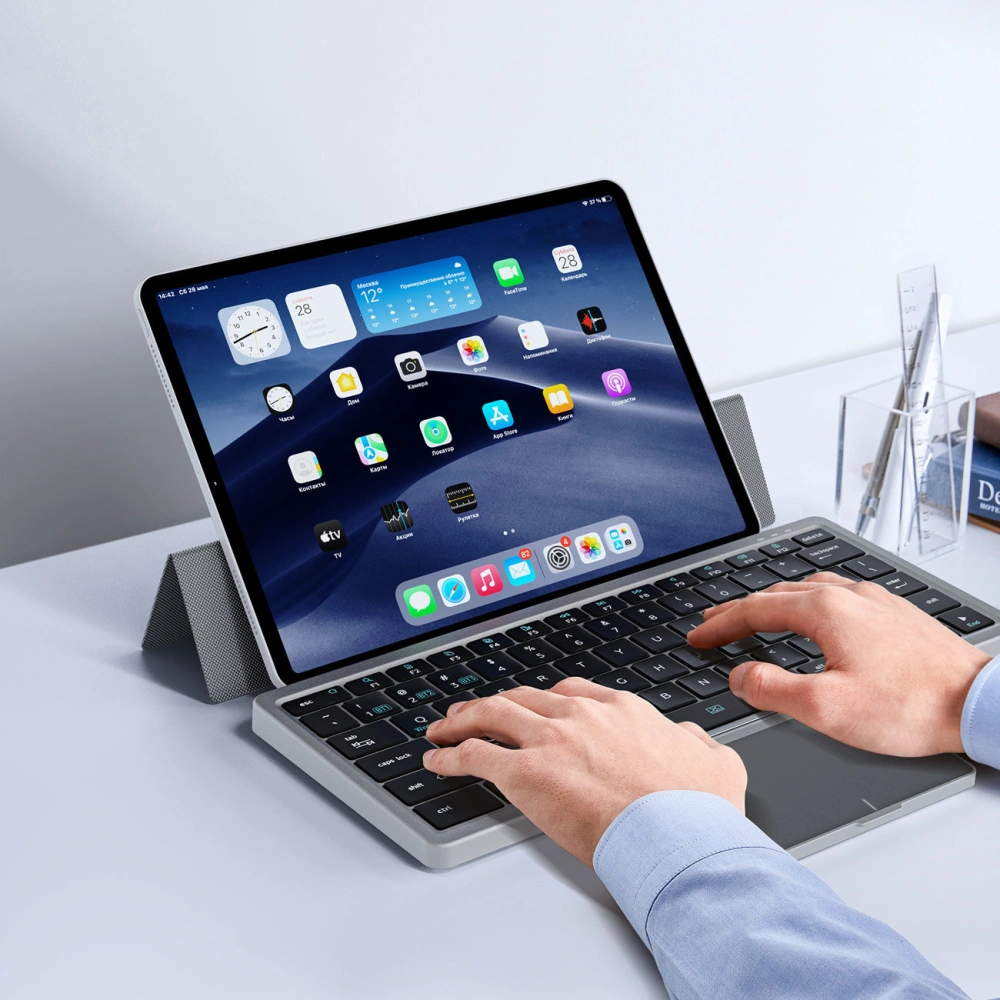 Hurtownia GSM - Bezdrátová klávesnice Dux Ducis OK Series Bluetooth Touchpad černá - DDS1777 - {ean13} - Hurt