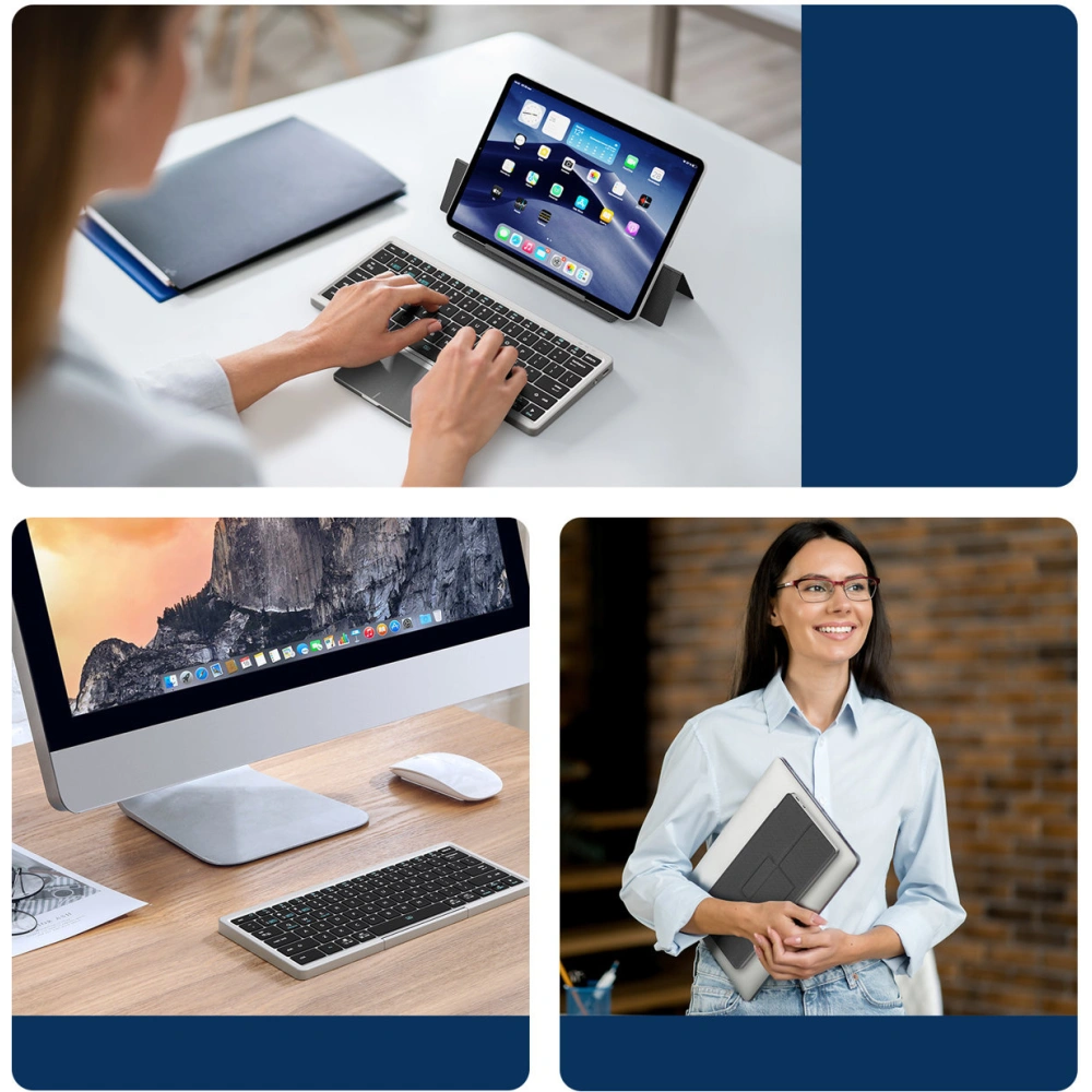 Hurtownia GSM - Bezdrátová klávesnice Dux Ducis OK Series Bluetooth Touchpad černá - DDS1777 - {ean13} - Hurt