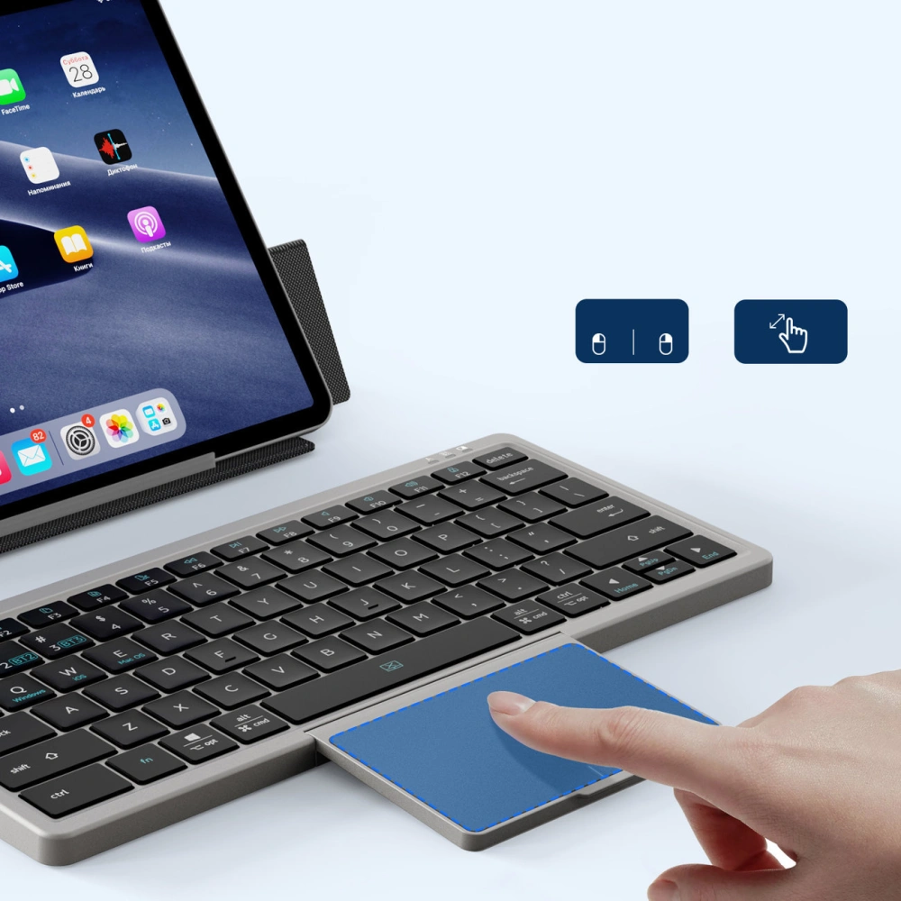 Hurtownia GSM - Bezdrátová klávesnice Dux Ducis OK Series Bluetooth Touchpad černá - DDS1777 - {ean13} - Hurt