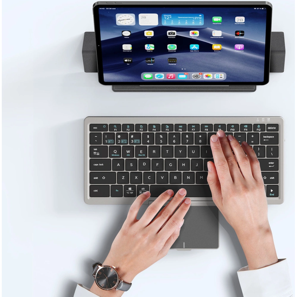 Hurtownia GSM - Bezdrátová klávesnice Dux Ducis OK Series Bluetooth Touchpad černá - DDS1777 - {ean13} - Hurt