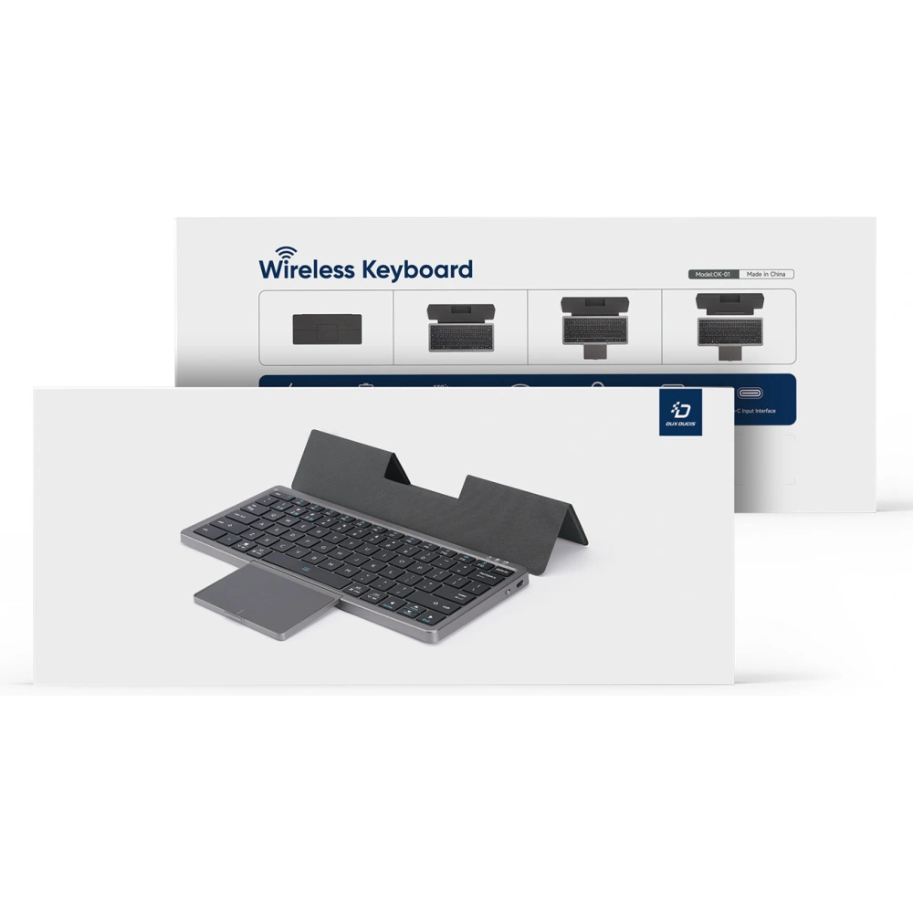 Hurtownia GSM - Bezdrátová klávesnice Dux Ducis OK Series Bluetooth Touchpad černá - DDS1777 - {ean13} - Hurt