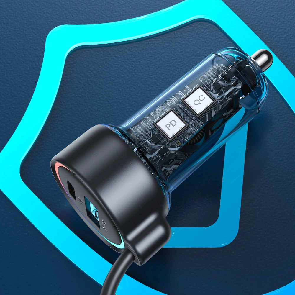 Hurtownia GSM - Autós töltő Joyroom JR-CL08 3w1 1,6m 50W + Lightning kábel - JYR749 - {ean13} - Hurt
