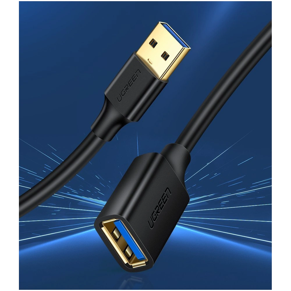 Hurtownia GSM - Prelungitor UGREEN US129 USB-A 3.0/USB-A 3.0 2m negru - UGR1647 - {ean13} - Hurt