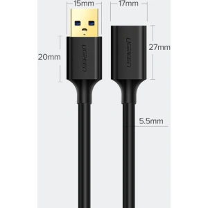 Hurtownia GSM - Kabel przedłużacz UGREEN US129 USB-A 3.0/USB-A 3.0 2m czarny - UGR1647 - {ean13} - Hurt