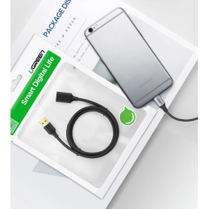 Hurtownia GSM - Kabel przedłużacz UGREEN US129 USB-A 3.0/USB-A 3.0 2m czarny - UGR1647 - {ean13} - Hurt