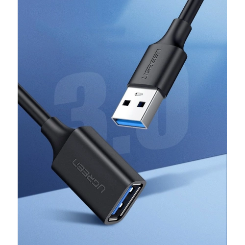 Kabel przedłużacz UGREEN US129 USB-A 3.0/USB-A 3.0 2m czarny