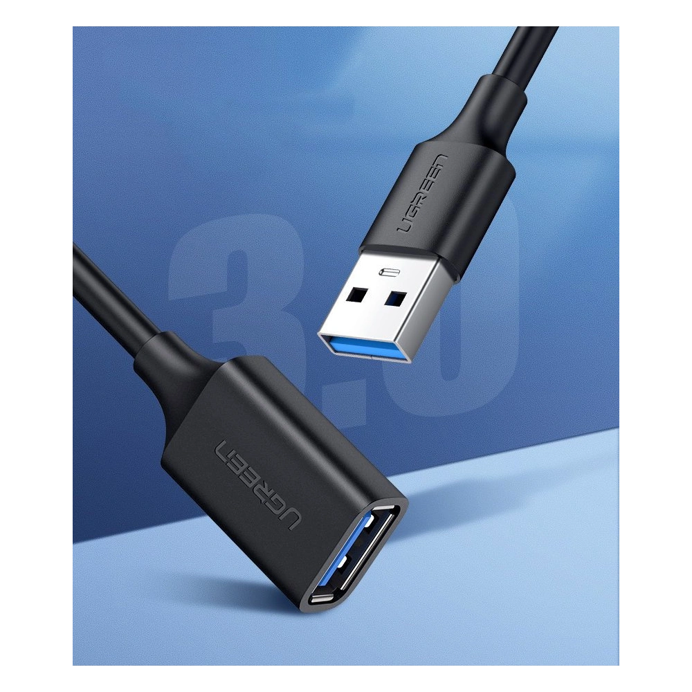 Hurtownia GSM - Prelungitor UGREEN US129 USB-A 3.0/USB-A 3.0 2m negru - UGR1647 - {ean13} - Hurt