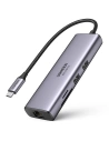 Wholesale UGREEN CM512 7in1 HUB USB-C/2xUSB 3.2 Gen 1/HDMI 4K 60Hz/SD, TF card reader/USB-C PD 100W/RJ45 1000Mbps (1Gbps) gray - UGR1648 - {ean13} - Hurt