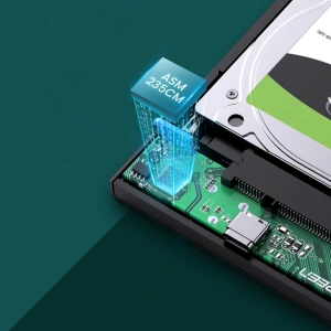 Hurtownia GSM - UGREEN US221 2,5 hüvelykes HDD/SSD ház SATA 6TB USB-C 3.0 fekete - UGR1649 - {ean13} - Hurt