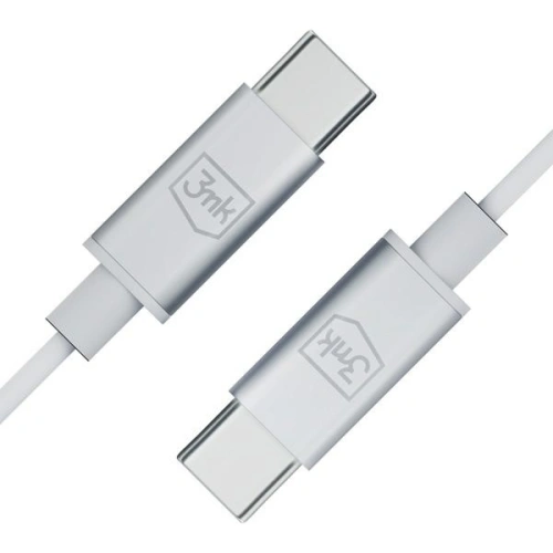 Słuchawki 3MK Wired Earphones USB-C biały/white