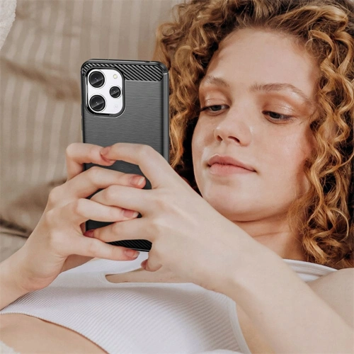 Etui Tech-Protect TPUCarbon Xiaomi Redmi 12 Black