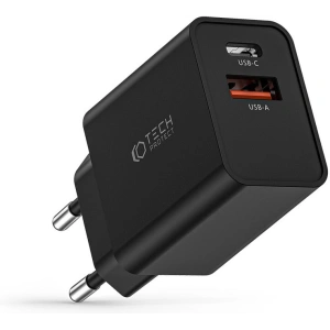 Hurtownia GSM - Síťová nabíječka Tech-Protect NC30W 2-portová síťová nabíječka PD 30W QC 3.0 černá - THP2087 - {ean13} - Hurt