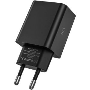 Hurtownia GSM - Síťová nabíječka Tech-Protect NC30W 2-portová síťová nabíječka PD 30W QC 3.0 černá - THP2087 - {ean13} - Hurt
