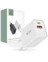 Hálózati töltő Tech-Protect NC30W 2-portos Hálózati Töltő PD 30W QC 3.0 Fehér