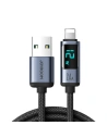 Kabel Joyroom S-AL012A16 Lightning/USB-A 2.4A 1.2m LED display czarny