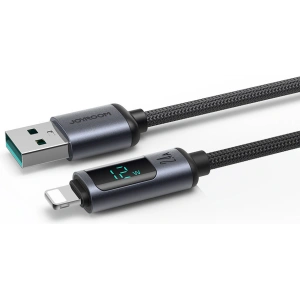 Hurtownia GSM - Kabel Joyroom S-AL012A16 Lightning/USB-A 2.4A 1.2m LED display czarny - JYR750 - {ean13} - Hurt