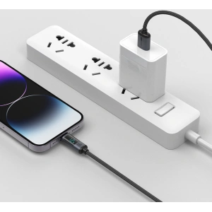 Hurtownia GSM - Kabel Joyroom S-AL012A16 Lightning/USB-A 2.4A 1.2m LED display czarny - JYR750 - {ean13} - Hurt