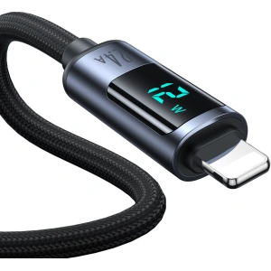 Hurtownia GSM - Kabel Joyroom S-AL012A16 Lightning/USB-A 2.4A 1.2m LED display czarny - JYR750 - {ean13} - Hurt