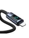 Hurtownia GSM - Cablul Joyroom S-AL012A16 Lightning/USB-A 2.4A 1.2m cu display LED negru - JYR750 - {ean13} - Hurt