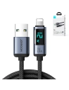 Hurtownia GSM - Cablul Joyroom S-AL012A16 Lightning/USB-A 2.4A 1.2m cu display LED negru - JYR750 - {ean13} - Hurt