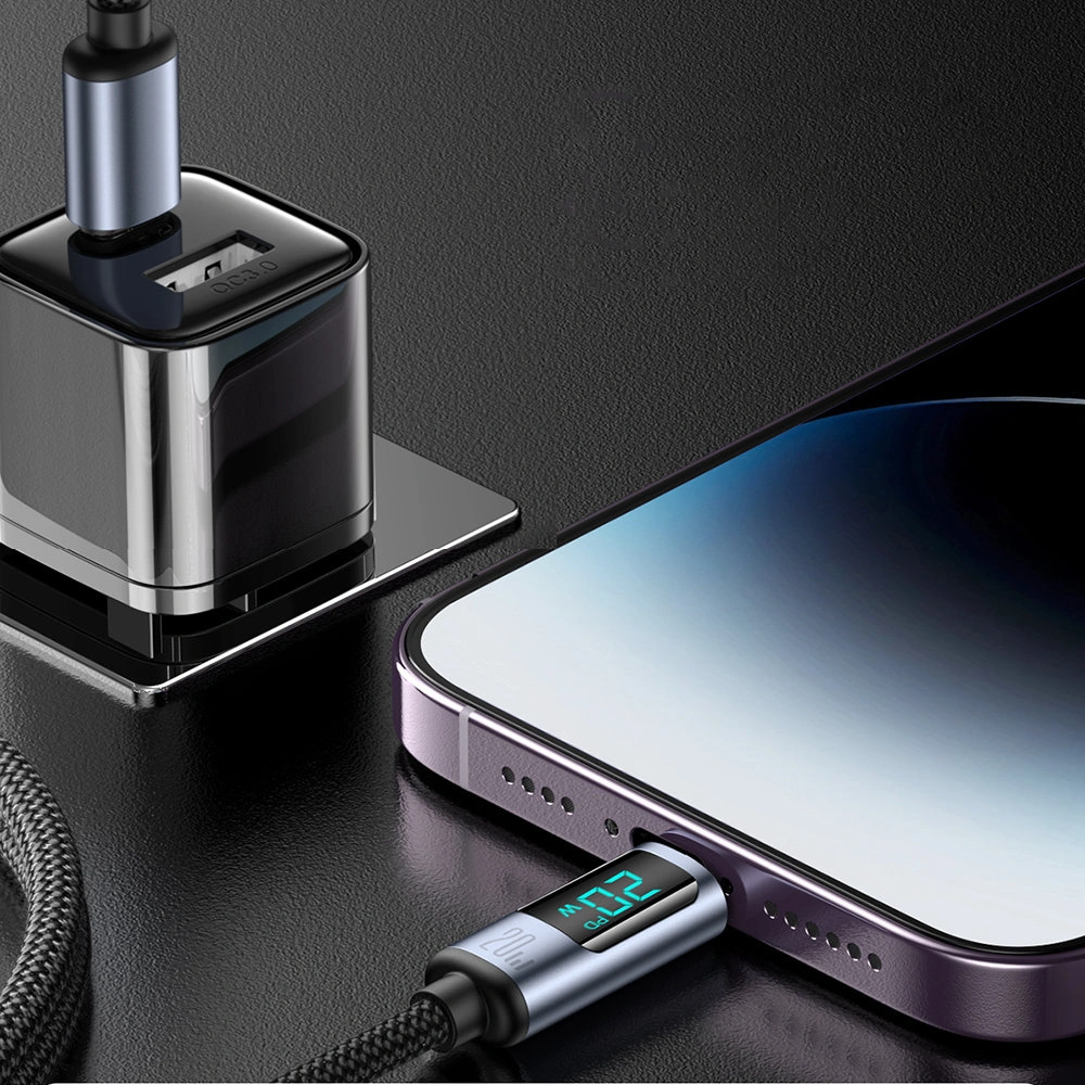 Hurtownia GSM - Kábel Joyroom S-CL020A16 Lightning/USB-C 20W 1.2m LED kijelző fekete - JYR751 - {ean13} - Hurt