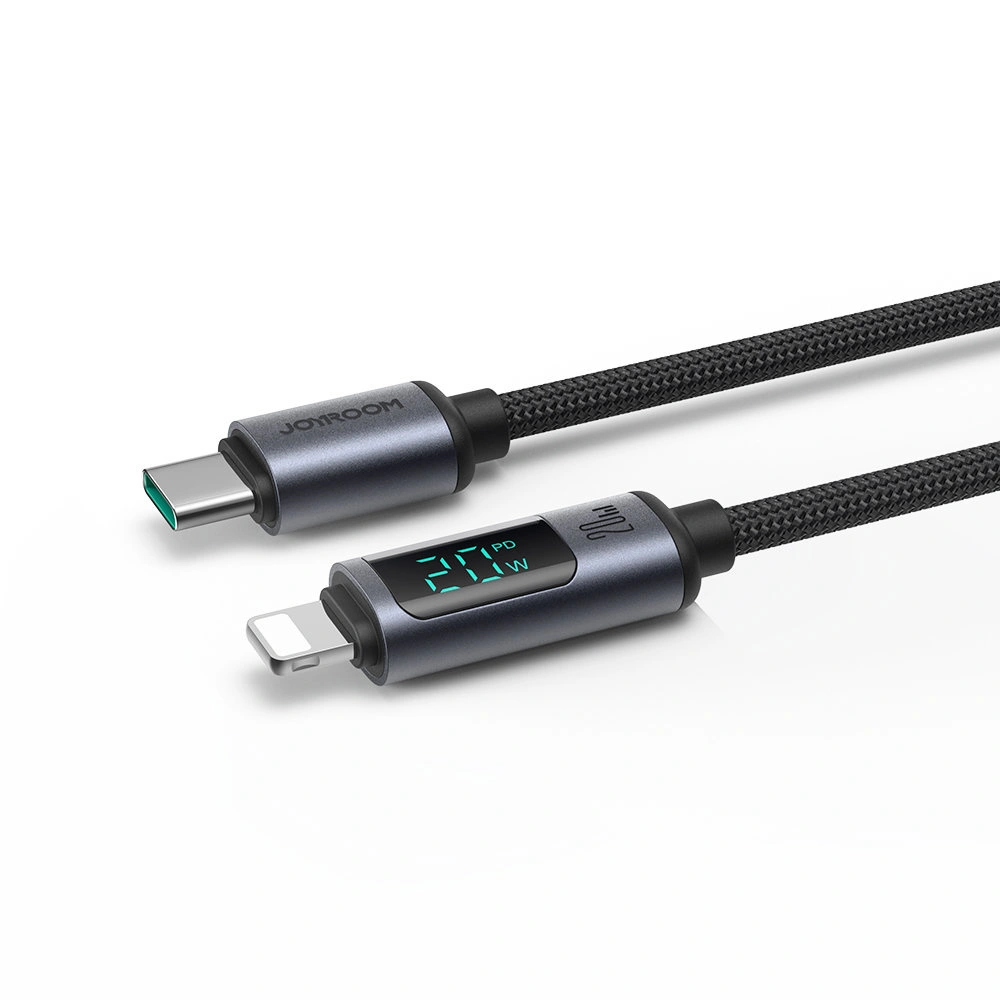 Wholesale Joyroom S-CL020A16 Lightning/USB-C Cable 20W 1.2m LED display black - JYR751 - {ean13} - Hurt