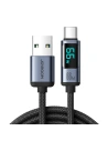 Hurtownia GSM - Cablul Joyroom S-AC066A16 USB-C/USB-A 66W 1.2m cu display LED negru - JYR752 - {ean13} - Hurt