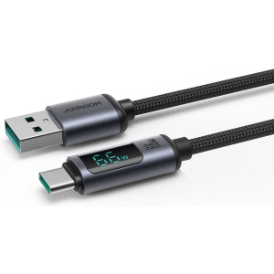 Kabel Joyroom S-AC066A16 USB-C/USB-A 66W 1.2m LED-Anzeige schwarz