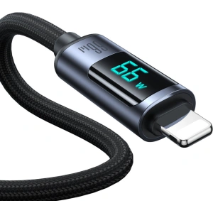Hurtownia GSM - Kabel Joyroom S-AC066A16 USB-C/USB-A 66W 1.2m LED display czarny - JYR752 - {ean13} - Hurt