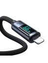 Hurtownia GSM - Cablul Joyroom S-AC066A16 USB-C/USB-A 66W 1.2m cu display LED negru - JYR752 - {ean13} - Hurt