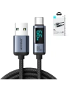 Hurtownia GSM - Cablul Joyroom S-AC066A16 USB-C/USB-A 66W 1.2m cu display LED negru - JYR752 - {ean13} - Hurt