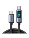 Hurtownia GSM - Kabel Joyroom S-CC100A16 USB-C/USB-C 100W 1.2m LED display czarny - JYR753 - {ean13} - Hurt