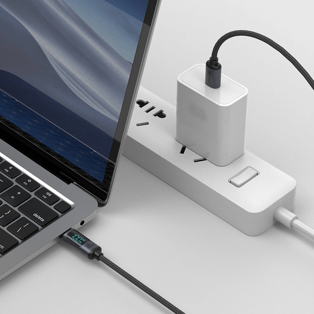 Hurtownia GSM - Kabel Joyroom S-CC100A16 USB-C/USB-C 100W 1.2m LED display czarny - JYR753 - {ean13} - Hurt