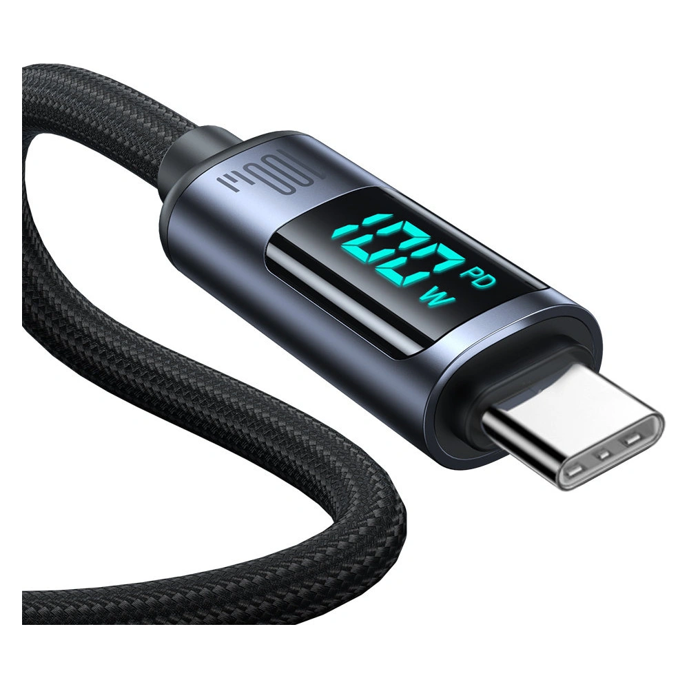 Hurtownia GSM - Kabel Joyroom S-CC100A16 USB-C/USB-C 100W 1.2m LED display czarny - JYR753 - {ean13} - Hurt