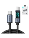Hurtownia GSM - Kabel Joyroom S-CC100A16 USB-C/USB-C 100W 1.2m LED display czarny - JYR753 - {ean13} - Hurt