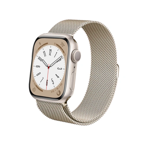Pasek bransoleta Crong Milano Steel Apple Watch 38/40/41/42 mm (szampański)