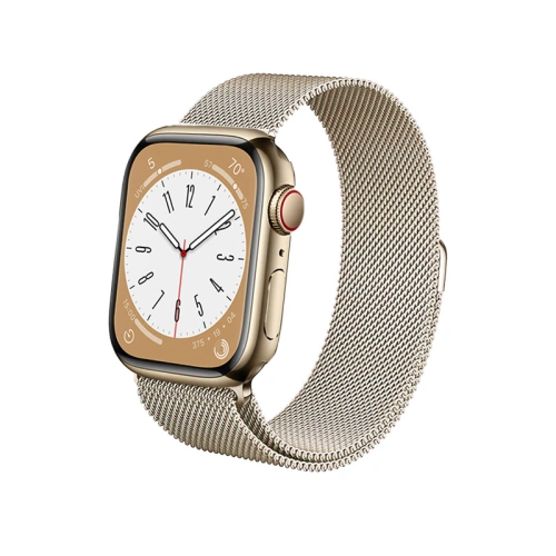 Pasek bransoleta Crong Milano Steel Apple Watch 38/40/41/42 mm (szampański)