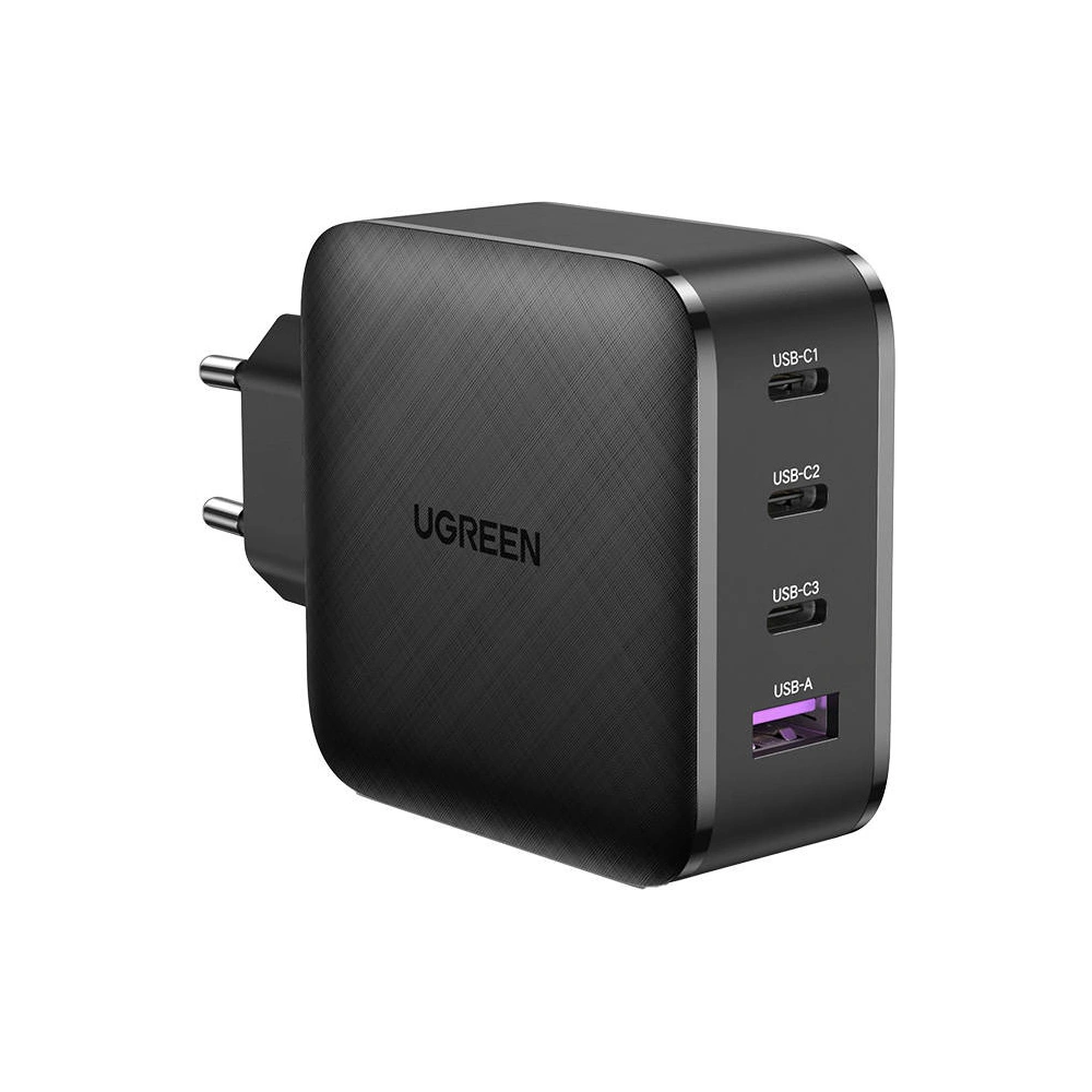 Hurtownia GSM - UGREEN CD224 hálózati töltő, 3x USB-C, 1x USB, Power Delivery 3.0, GaN, 65W (fekete) - UGR1650 - {ean13} - Hurt
