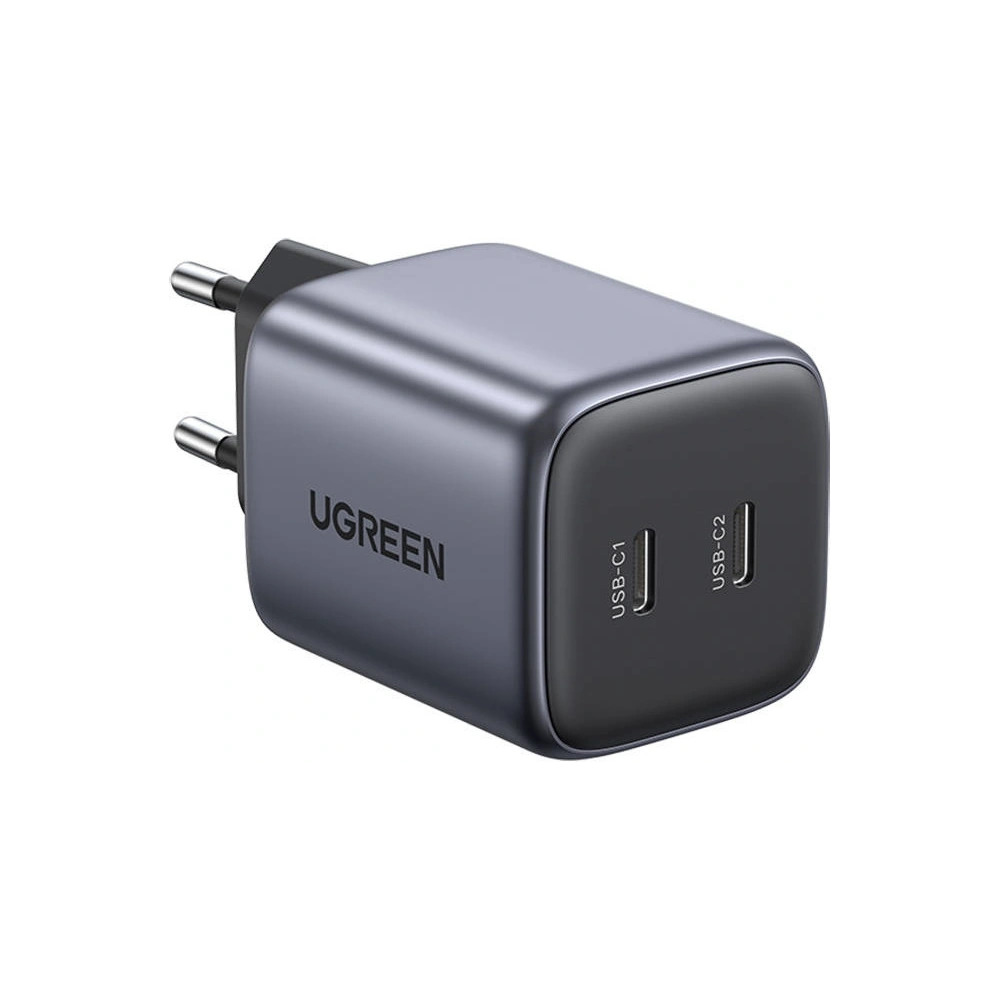 Hurtownia GSM - Ładowarka sieciowa UGREEN CD294, 2x USB-C, GaN, PD3.0, QC4.0, 45W (szary) - UGR1659 - {ean13} - Hurt