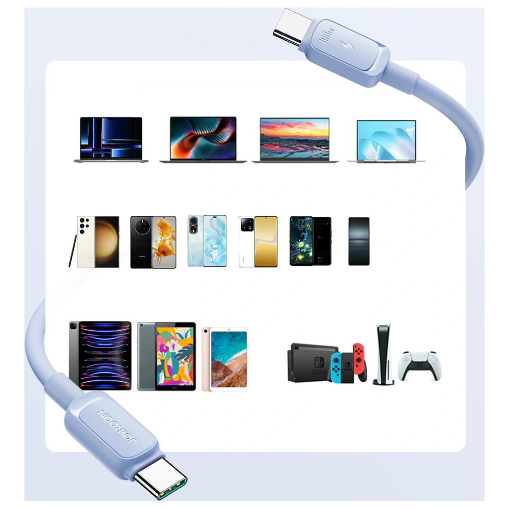 Hurtownia GSM - Kabel Joyroom S-CC100A14 USB-C/USB-C 100W 1,2 m blau - JYR758 - {ean13} - Hurt
