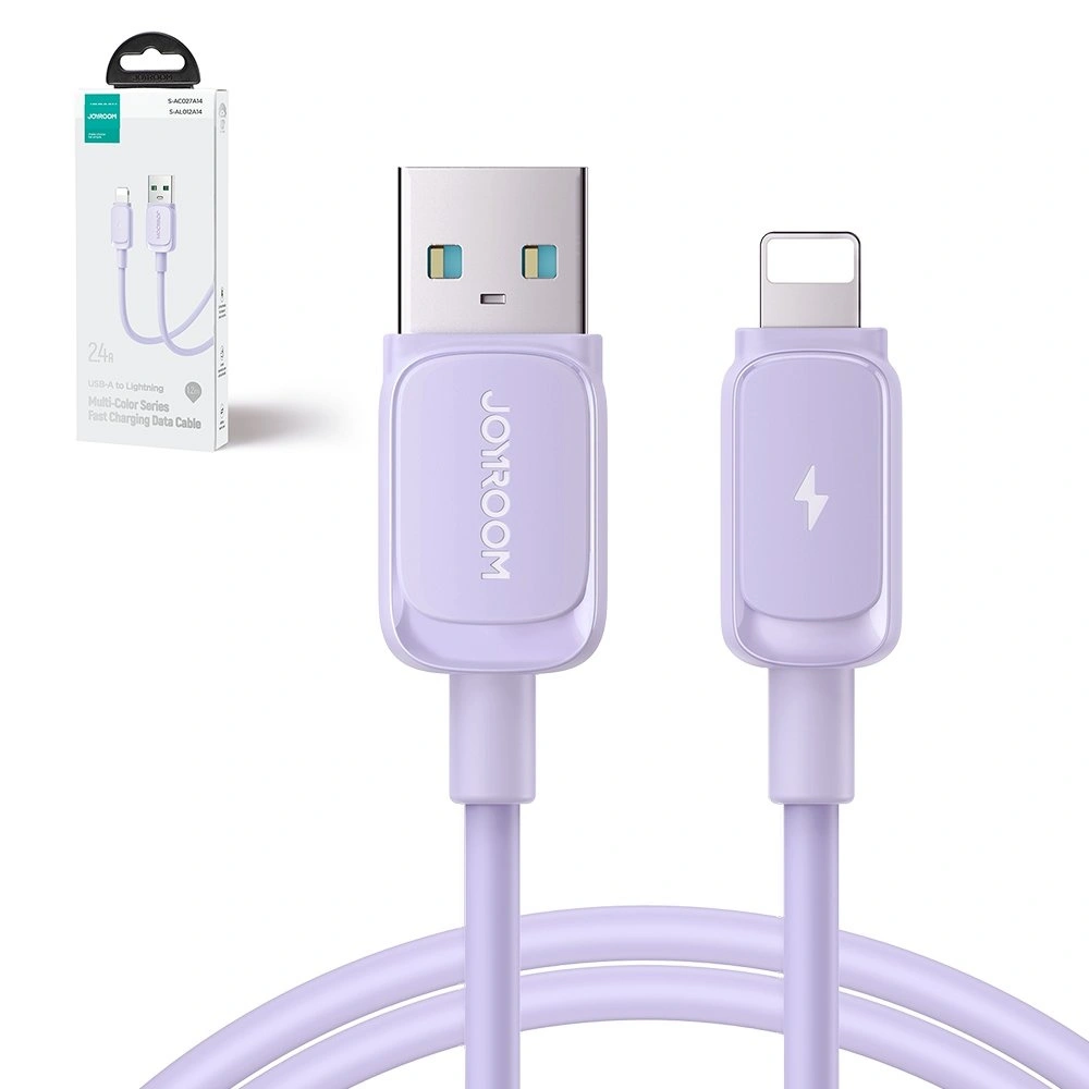 Hurtownia GSM - Cablu Joyroom S-AL012A14 USB-A/Lightning 2.4A 1,2m violet - JYR765 - {ean13} - Hurt