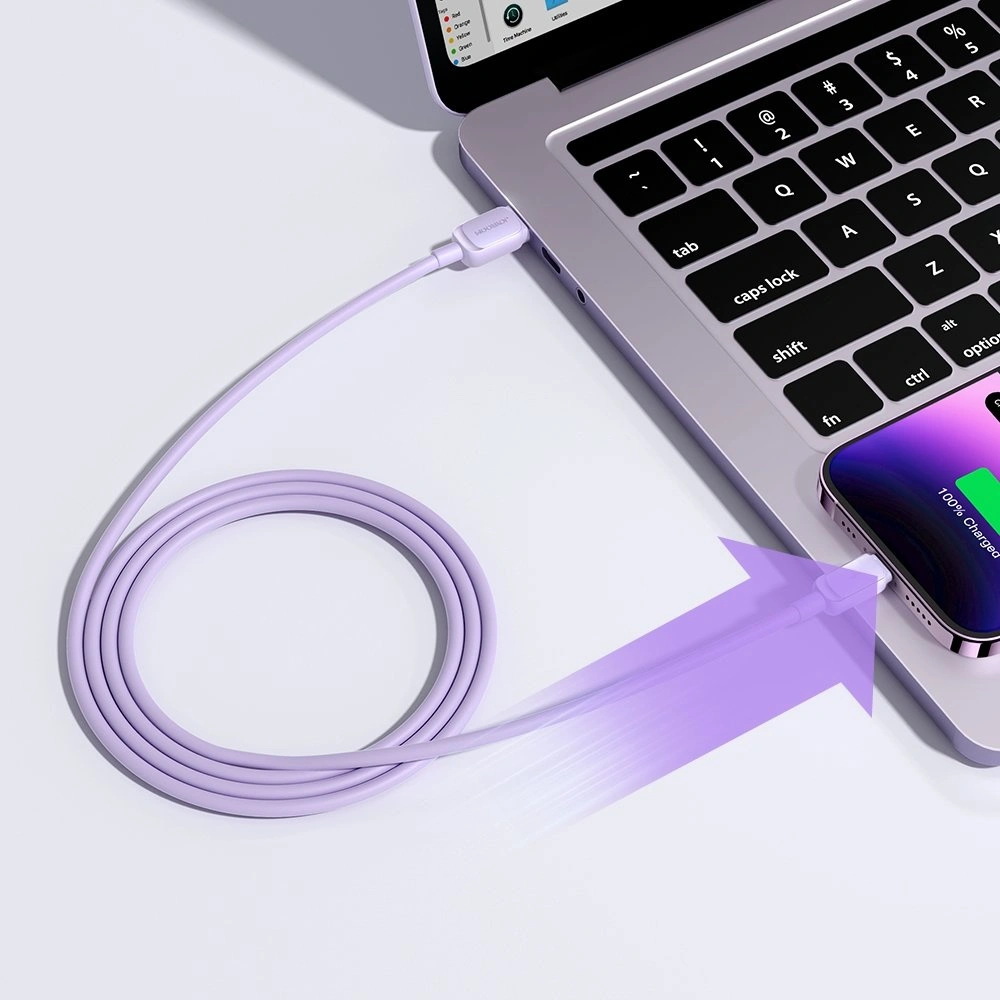 Hurtownia GSM - Cablu Joyroom S-AL012A14 USB-A/Lightning 2.4A 1,2m violet - JYR765 - {ean13} - Hurt