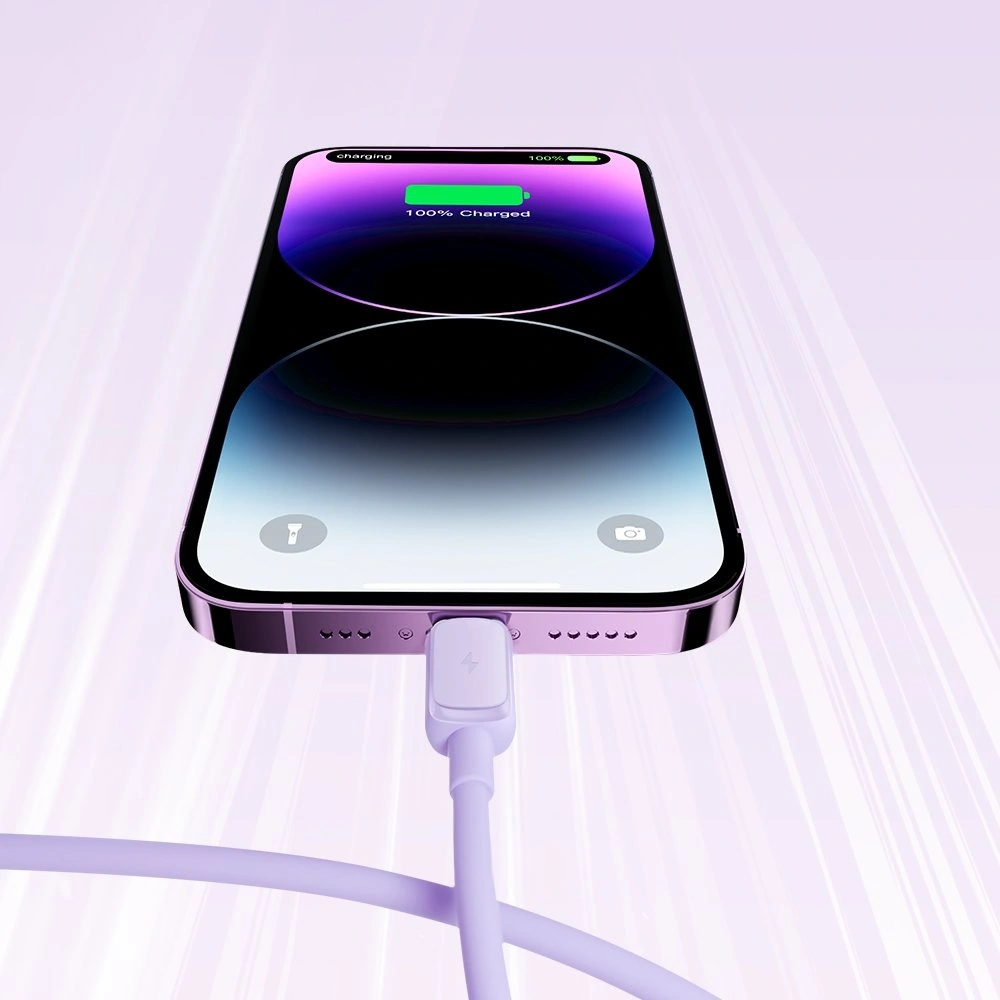 Hurtownia GSM - Kabel Joyroom S-AL012A14 USB-A/Lightning 2.4A 1,2m fialový - JYR765 - {ean13} - Hurt