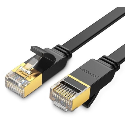 Hurtownia Ugreen - 6957303801411 - UGR1660 - Kabel sieciowy UGREEN NW106 Ethernet RJ45, Cat.7, STP, 2m płaski (czarny) - B2B homescreen