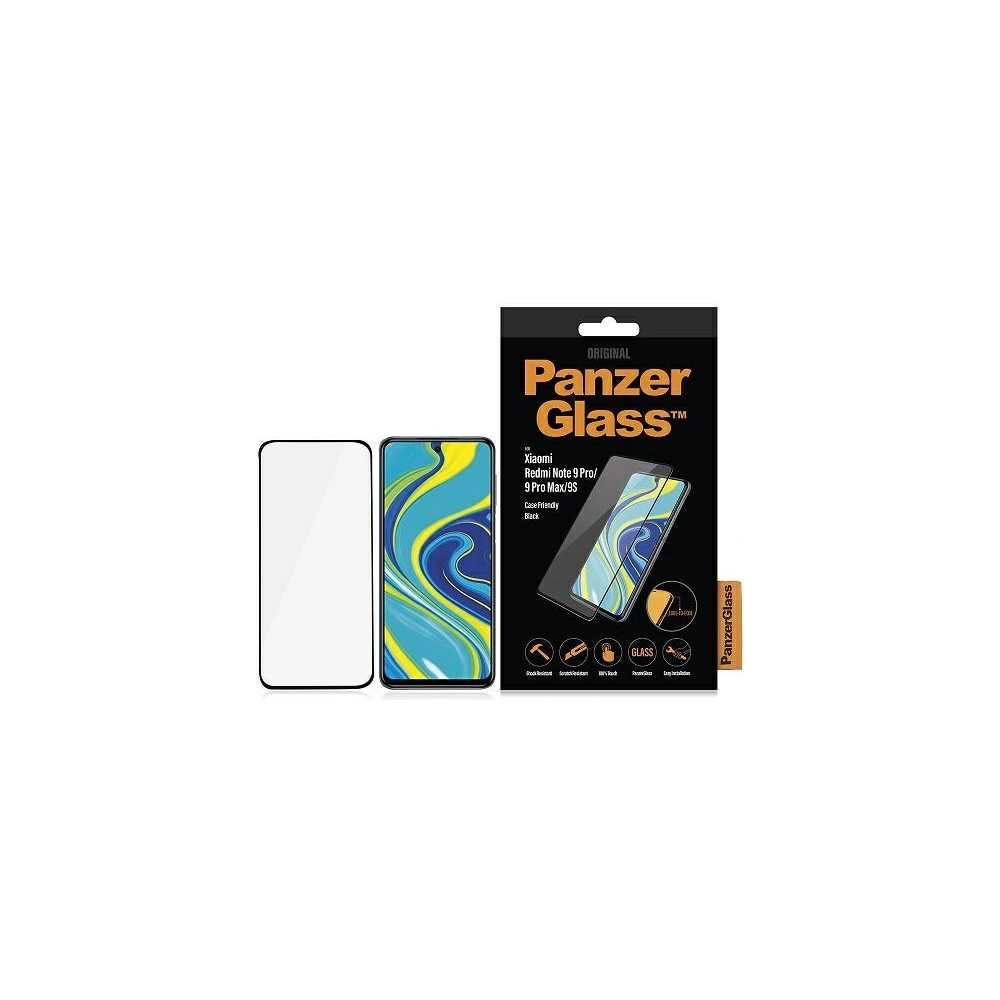 Hurtownia GSM - Gehärtetes Glas PanzerGlass E2E Regular Xiaomi Redmi Note 9S/9 Pro/9 Pro Max Case Friendly schwarz/black - PZG413 - {ean13} - Hurt