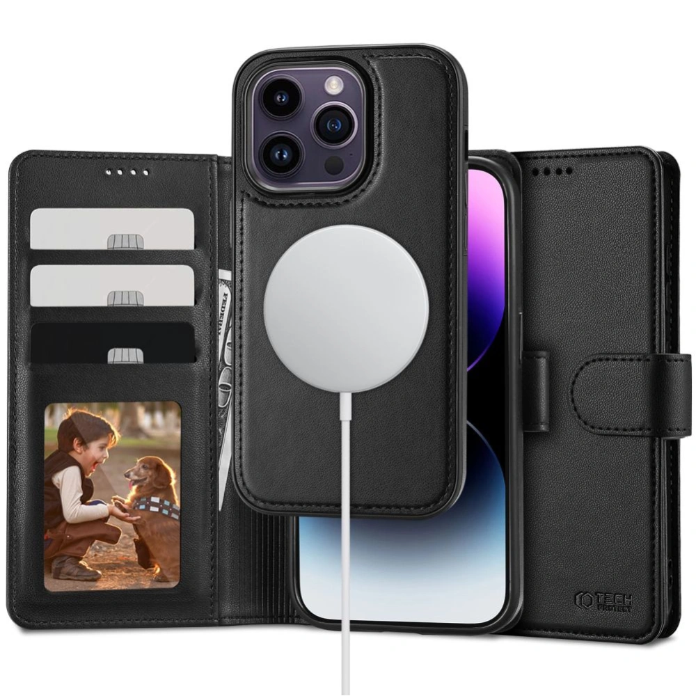 Hurtownia GSM - Etui Tech-Protect Wallet MagSafe Apple iPhone 14 Pro Schwarz - THP2089 - {ean13} - Hurt