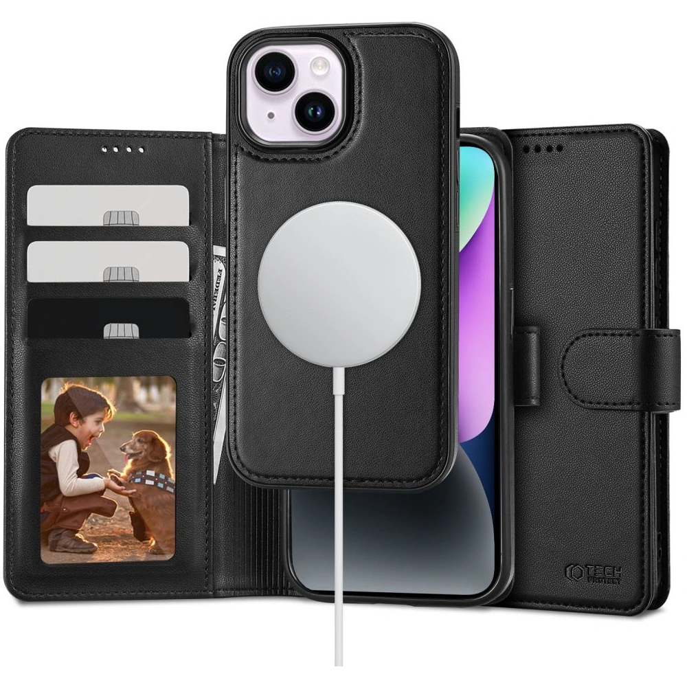 Hurtownia GSM - Etui Tech-Protect Wallet MagSafe Apple iPhone 14 Fekete - THP2090 - {ean13} - Hurt