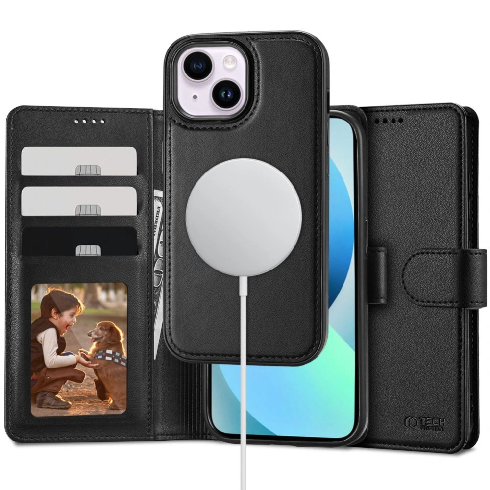 Hurtownia GSM - Etui Tech-Protect Wallet MagSafe Apple iPhone 13 Negru - THP2093 - {ean13} - Hurt