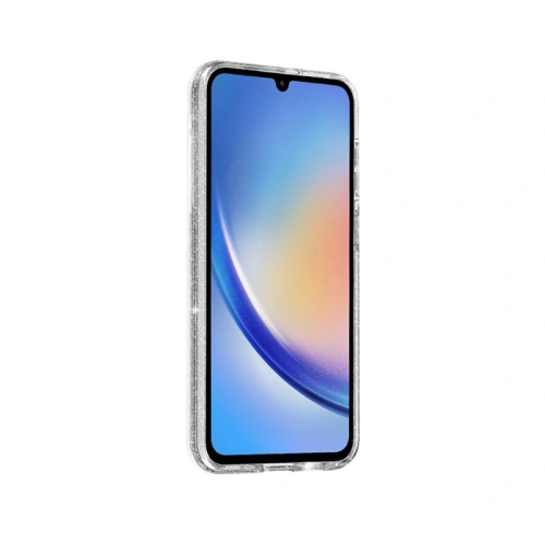 Etui Crong Glitter Case Samsung Galaxy A34 5G (przezroczysty)