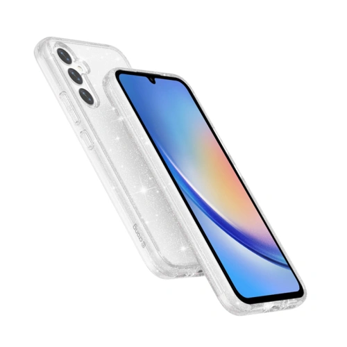 Etui Crong Glitter Case Samsung Galaxy A34 5G (przezroczysty)